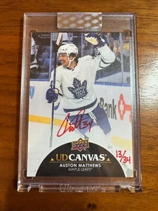 AUSTON MATTHEWS - 2021 UD corte transparente UD lona automática #CS-AM, /34 - Imagen 1 de 2