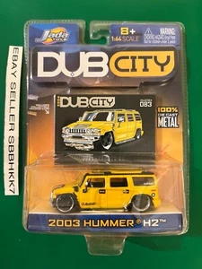 Jada Dub City 2003 Hummer 03 H2 Giallo #083 1:64 00Nuovo Spedizione Gratuita Sigillata - Foto 1 di 4