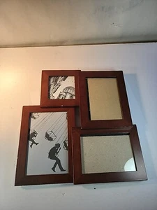 Umbra Cherry Wood Multi Photo Picture Frame - Picture 1 of 6