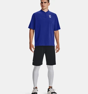 Under Armour Mens Short Sleeve Cage Jacket 1/4 Zip Pullover ROYAL BLUE SZ XL - Picture 1 of 7