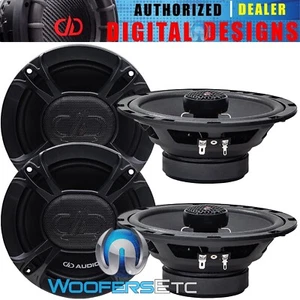 4 DD AUDIO E-X6.5B 6.5" 125W 4-OHM 2-WAY SOFT DOME TWEETERS COAXIAL CAR SPEAKERS - Picture 1 of 5
