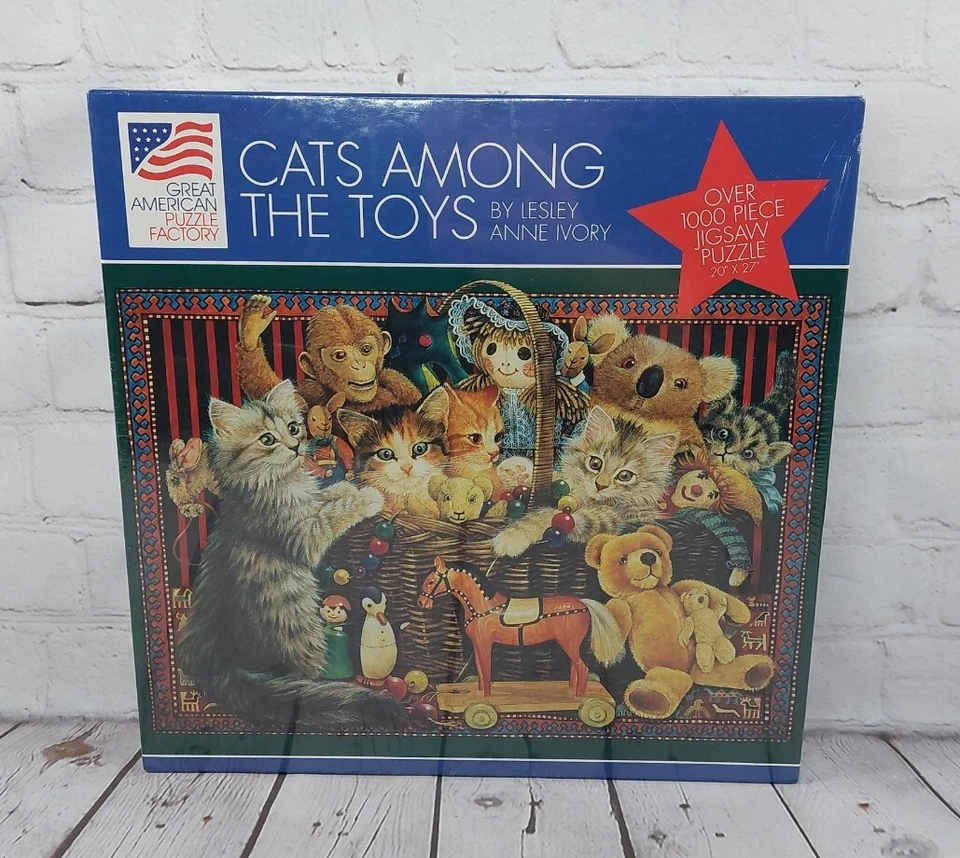 - Great American Puzzle Factory Cats Among The Toys 1000 PC 010563008641