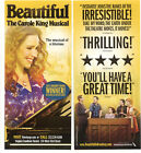 Beautiful The Carole King Musical Broadway New York Advertising Flyer