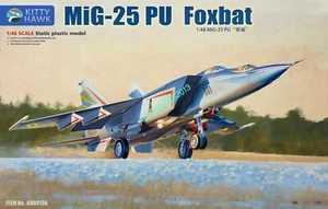 Kit de acumulación modelo Foxbat Kitty Hawk KH80136 1/48 Mig-25 PU, lanzado 2019 NUEVO - Imagen 1 de 11
