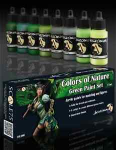 Colors of Nature Green Paint Set - Scale 75 - Farbset Acrylfarbe (8x17ml)