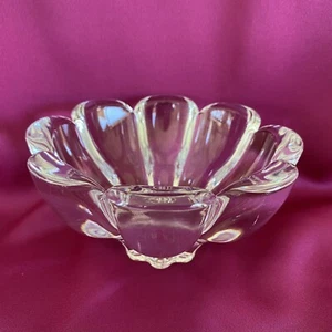 VINTAGE~MIKASA CRYSTAL GLASS BOWL~ZIANNA~FLOWER CANDY TRINKET ~HEAVY - Picture 1 of 21