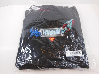 Kith X Superman Booth Nelson 连帽衫黑色 XL BOGO 全新 — 第 1/4 张图片