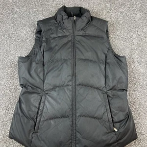 Eddie Bauer Damen Premium Gänsedaunen gefütterte Weste schwarz Größe Medium - Bild 1 von 9