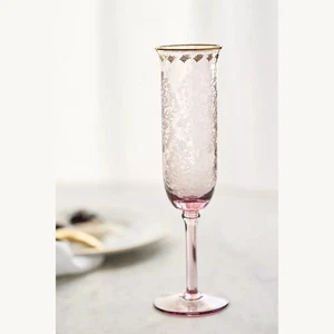 NUEVO Flautas Sinna, Juego de 4 - Rosa de Anthropologie - Imagen 1 de 2