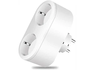 Enchufe inteligente - muvit iO enchufe doble inteligente WiFi con monitor de ene - Imagen 1 de 6