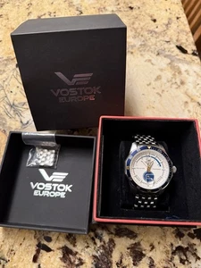 Vostok Europe Men's Automatic Watch Rocket N1--Limited Edition Blue and White - Picture 1 of 9