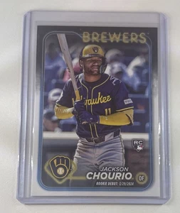 Serie Actualización Topps 2024 - Debut Novato Jackson Chourio #US155 Azul Real (RC) - Imagen 1 de 2