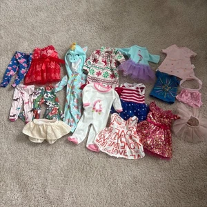 16 Piezas 18" Muñeca Ropa Vestidos, Pijamas, Pantalones, Falda, Top y Accesorios - Imagen 1 de 6