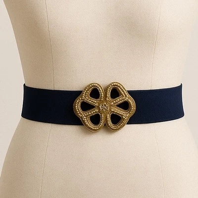 Ginger Propper For Two Blondes纽约海军弹性皮带金扣女式M — 第 1/4 张图片