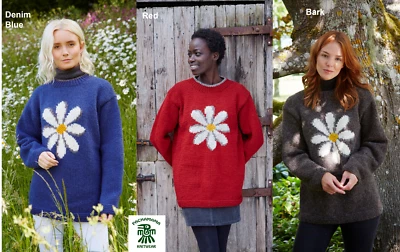 Pachamama Hand Knitted 100% Wool Jumper Sweater - Daisy - BNWT