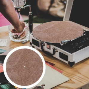 Turntable Slipmat Schallplattenmatte Aus Kork Aufzeichnungsblock - Bild 1 von 12