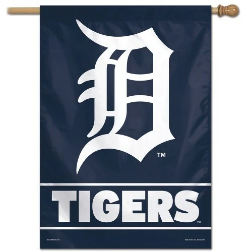 DETROIT TIGERS 28"X40" HOUSE FLAG OR WALL BANNER MLB LICENSED WINCRAFT - Image 1 of 1
