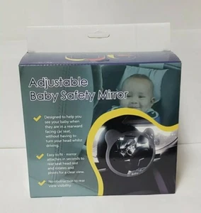 Andmar Adjustable Baby Safety Mirror, Rear Facing Car Seat See Your Baby Driving - Picture 1 of 4