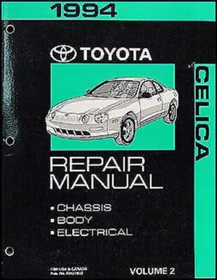 1994 Toyota Celica Telaio Corpo Riparazione Manuale Volume 2 Originale Negozio - Immagine 1 di 2