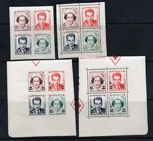 Monaco - Sc# 291a + B99a MNH - Blocks(4) /Perf & Imperf - Lot 0624007 - Picture 1 of 1