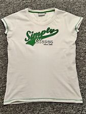 Skoda T-Shirt / Girlie, weiß-grün, 1x getragen