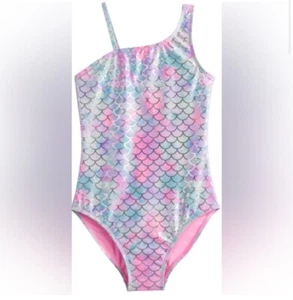 *BRAND NEW* SO® | Mermaid One Shoulder One Piece Girl’s Swimsuit | Size 16 | NWT - Picture 1 of 6