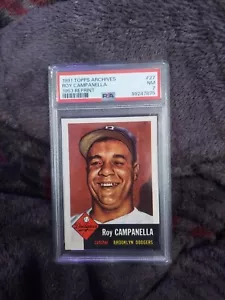 1991 TOPPS ARCHIBES --- 1953 REPRINT #27 Roy Campanella PSA 7 - Picture 1 of 2