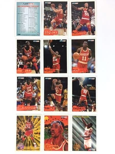 Houston Rockets Gruppe 11 Fleer 93-94 Spielerkarten + Spieler Checkliste - Bild 1 von 12