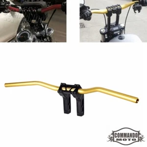 1-1/8" Handlebar & Riser Kit for Harley Dyna Softail Sportster Street Bob New - Picture 1 of 12