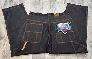 MGMX Mega Maxx Jeans Herren 42x34 Denim Carpenter Baggy Wide Leg Y2K Hip Hop NEU - Bild 1 von 13