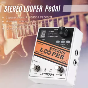 ammoon STEREO LOOPER Loop Record Guitar Effect Pedal 10 Independent Loops V4M6 - Picture 1 of 12