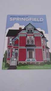 Historic Houses of Springfield, Ohio Coloring Book Westcott Center 2016 Rare!!! - Picture 1 of 4