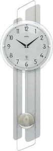 AMS 5330 moderne Pendeluhr mit Almheu-Einlage Pendeluhren Holzuhren Wanduhr - Bild 1 von 1