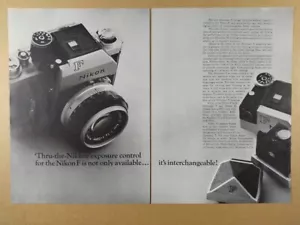 1965 Nikon F Camera with Photomic T vintage print Ad - Picture 1 of 1