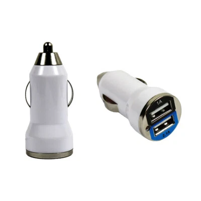 2X Cargadores USB de Doble Puerto para Coche con Salida 2.1A/1A para Teléfonos iPhone y Android Foto 1 de 4