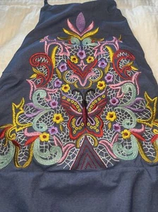NANETTE LEPORE NWT $148 Darling Floral Embroidered  One Piece Bathing suit Large - Picture 1 of 5