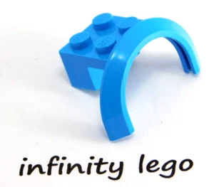 8 LEGO Dark Azure Mudguard Arch 4 x 2.5 x 2 Wheel Car Bus (50745) - 8 Pieces - Picture 1 of 2