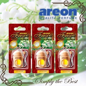 3 x Areon Fresco Giglio Della Valle Deodorante Profumo Auto Casa Ufficio - Foto 1 di 9