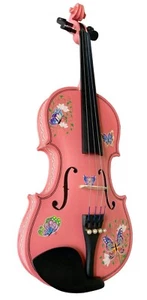 Butterfly Dream II Pink Violin 4/4 - Picture 1 of 10