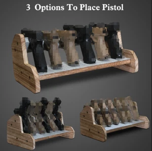 Pistol Rack,6 Gun Holder for Gun Cabinet Storage, Gun Safe Organizer Accessories - Picture 1 of 12