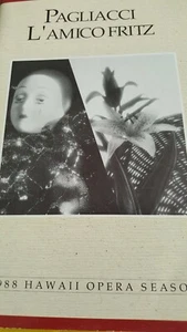 Pagliacci /L'Amico Fritz Souvenir Program Booklet 1988 Hawaii Opera Season - Picture 1 of 9