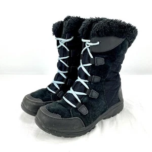 Columbia Boots Ice Maiden II Women’s Winter Waterproof Sz 7 Black Faux Fur Lined - Picture 1 of 13