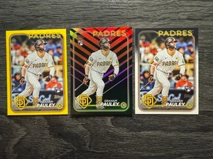 Graham Pauley 2024 Topps Actualización Novato Halloween y Borde Amarillo Paralelo y Base - Imagen 1 de 2