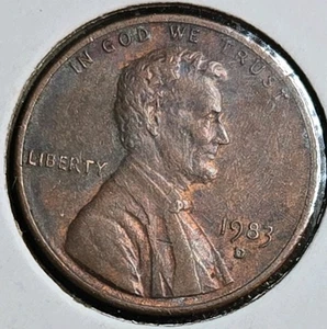 1983 D Penny, Obverse and Reverse Rotated Double Strike, and more (3.1 Grams ?) - Picture 1 of 14