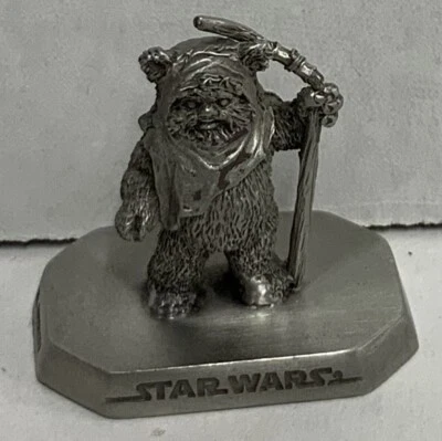 Figura de colección 1994 Star Wars RF 956 EWOK Rawcliffe Fine Pewter SL Garrity Foto 1 de 3