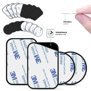 2x Metallplättchen für Magnet Handy Halterung Auto Metallplatte Selbstklebend - Bild 1 von 8