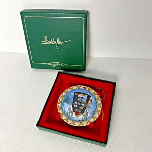 P. Buckley Moss Ornament, "Noel, Noel" Family In Buggy, Rare, 1991 Limited Ed. - Bild 1 von 13