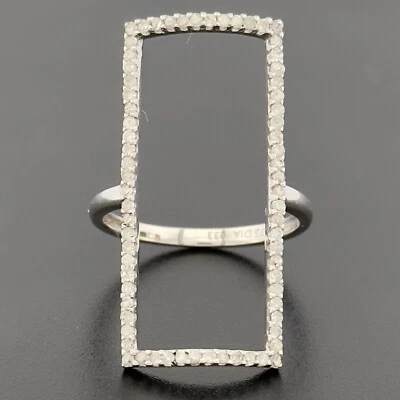 9ct White Gold 0.33ct Diamond Cluster Cocktail Ring K 1/2, P Hallmarked - Image 1 of 4