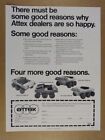 1972 Attex 6x6 Crazy Colt Frontiersman Wild Wolf Chief  vintage trade print Ad