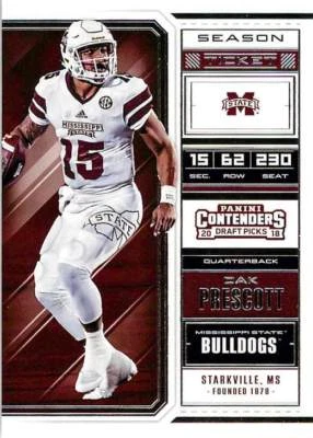 Dak Prescott 24 2018 Panini Contenders Draft Picks - Image 1 of 2